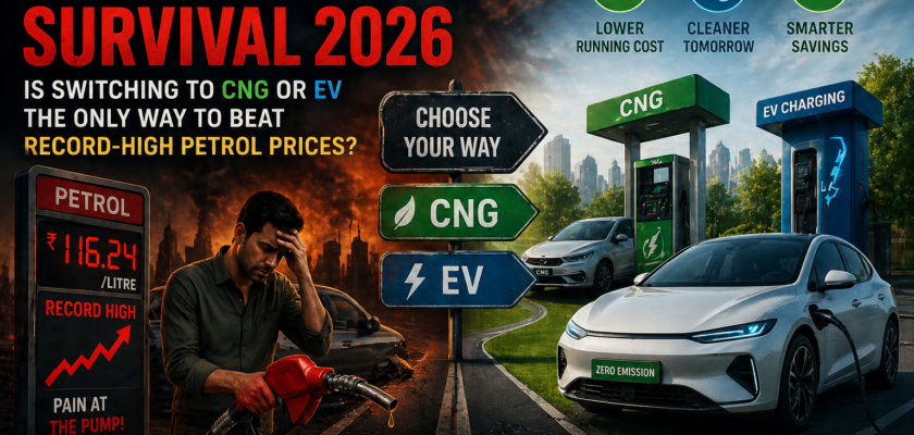 Fuel Crisis Survival 2026 is here. With petrol hitting record highs in Jaipur and beyond, discover if switching to CNG or EV is the only way to save your wallet.