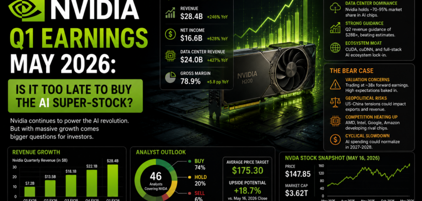 A high-end financial terminal displaying sweeping upward stock candlestick lines and real-time Nvidia hardware data metrics.
