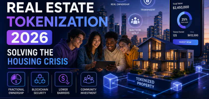 A tech-savvy retail investor using a smartphone application to purchase digital real estate fractions secured by on-chain smart contracts.